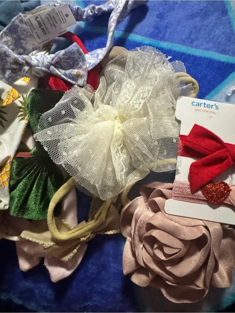 Girls Assorted Color Bow & Floral Headband Pack